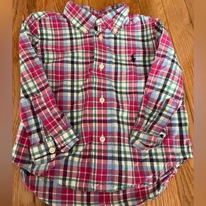 Ralph Lauren Kids Plaid Shirt 24 months